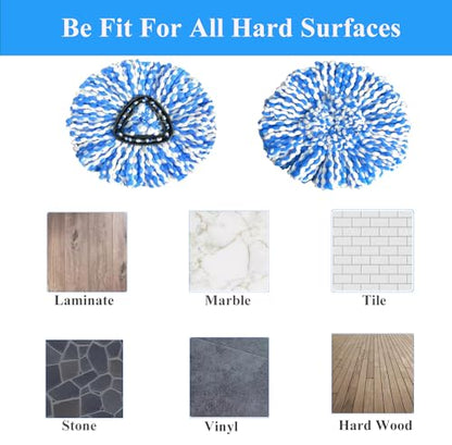 10 Pack O-Cedar Spin Mop Head Replacements, 100% Microfiber, Compatible with RinseClean 2-Tank System, Machine Washable, Easy to Replace and Highly Absorbent for Floor Cleaning - size: 10 Count