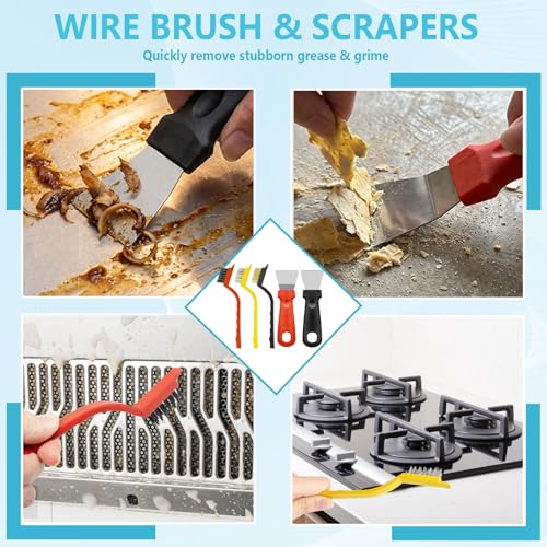 15PCS Crevice Cleaning Brush Grout Brush, Straw Cleaner Brush, Hard Bristle Cleaning Supplies for Bathroom, Kitchen, Window Sill, Tile Corners & Household Deep Cleaning