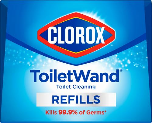 CLOROX ToiletWand Toilet Cleaner Refills, Toilet brush, Rainforest Rush, 10 Count (Pack of 6) - size: 10 Count (Pack of 6)