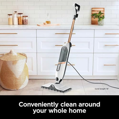 Shark SteamSpot Steam Mop with Steam Blaster Technology, 3 Steam Modes, 2 Washable Pads, XL Removable Water Tank, Lightweight, Steam Cleaner for sealed Hard Floors, Hardwood, Tile, Laminate, S2001 - style: Steam Blast Premium