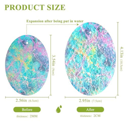 YETTASBIN Marble 3PCS Wood Pulp Scrub Sponges, Reusable Absorbent Household Cleaning Sponge Non-Scratch Kitchen Dish Sponges, Multi-Surface Safe Scrubber for Nonstick Pans, Pots