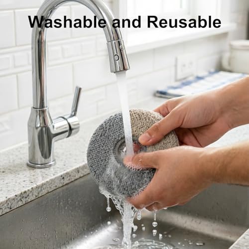 6 Pack Mop Pad for iRobot Roomba Plus 405 Combo/505 Cpombo/507Combo Vacuum Cleaner,Reusable & Washable Microfiber Mop Cloth Replacement Parts