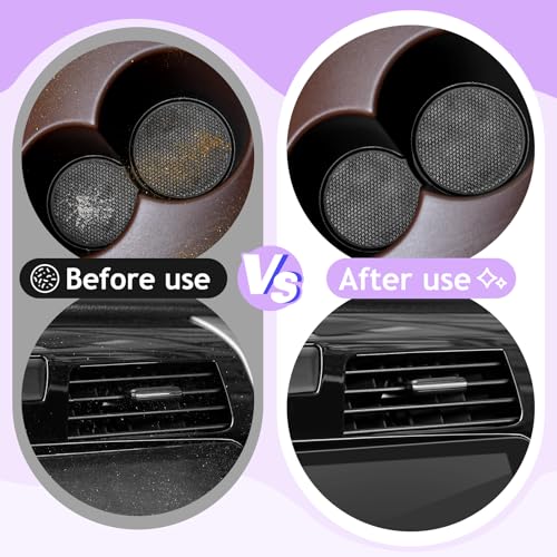 TeSabMi Car Cleaning Gel Car Cleaning Putty Car Putty Car Interior Cleaner Car Slime Car Detailing Kit Car Accessories Gifts for Men Women Stocking Stuffers Purple - color: Purple
