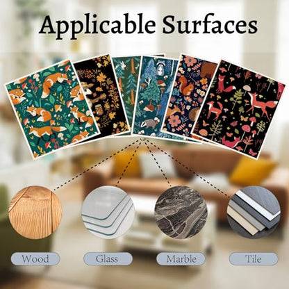 CREATCABIN Swedish Dishcloths for Kitchen 6Pcs Animal Dish Towel Reusable Washable Absorbent Dish Towel Rags Cellulose Cleaning Sponge Cloth No Odor for Home Table Cooking Forest 6.7x7.6 Inch - style: Animal