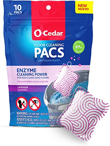 O-Cedar RinseClean Microfiber Spin Mop & Bucket Floor Cleaning System with 2 Extra Mop Head Replacements with Citrus and Lavender Pacs (Variety Pack) - size: RC + 2 Refill W/Citrus and Lavender PACS
