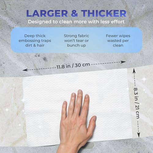 Baking Soda Cleaning Wipes - Wet Floor Mopping Replacement Pad Refills Compatible with Swiffer Sweeper Mop - Larger & Thicker Disposable Cloths for Multi-Surfaces - 30 Count (Pack of 1) - size: 30 Count (Pack of 1)