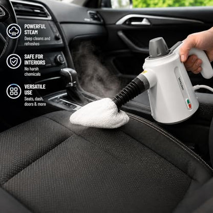 Handheld Steam Cleaner with 14 Accessories, High-Pressure Multi-Surface Steam Cleaner for Grout, Tile, Floors, Kitchen, Bathroom, Upholstery, and Car Detailing