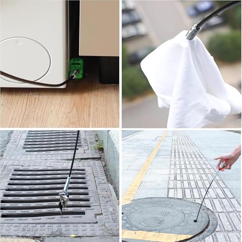 76 inch Drain Snake Flexible Grabber Claw – Toilet Snake Drain Claw for Clog Remover & Pick Up Small Items - color: 76inch