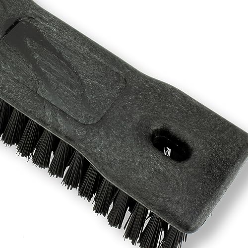 SPARTA Comfort Grip Scrub Brush Hand Brush for Bathroom, Kitchens, Countertop, Plastic, 8 Inches, Black - color: Black