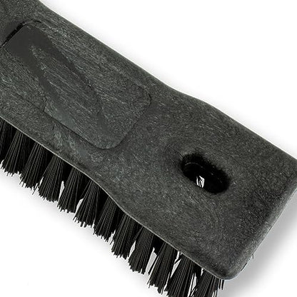 SPARTA Comfort Grip Scrub Brush Hand Brush for Bathroom, Kitchens, Countertop, Plastic, 8 Inches, Black - color: Black