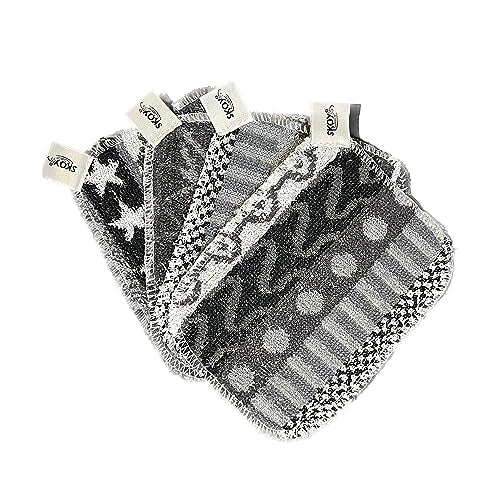 Skoy Scrub, 4-Pack Reusable, Non-Scratching Dish Scrubber for Kitchen and Household Cleaning, Planet-Friendly, Dishwasher Safe Soft Scrub, Monochromatic Colors - color: Monochromatic, size: 4-Pack