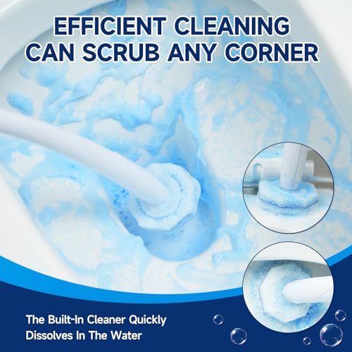 100 Count Toilet Wand Refills Compatible for Clorox, 5X Cleaning Power Toilet Bowl Wand Refills & High-Density Disposable Toilet Brush Scrubber - No Falling Apart, Instant Foam Cleaning - size: 1 Count (Pack of 100)
