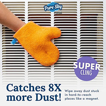 persik Pure-Sky Microfiber Glove Dusting Mitt - Ultra Microfiber Cleaning Cloth Glove - JUST ADD Water No Detergents Needed - Use for Cleaning Furniture, Home - style: Ultra Microfiber Glove / Mitt