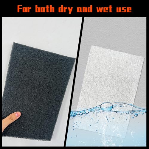 Hand Pads Coarse Medium Fine Superfine 5 Different Specifications Assortment General Purpose Scouring Pad ldeal for Garden Tools and Grills, Automotive Body Tools 15 Pack 6 x 9 Inch