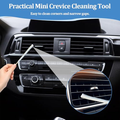 Microfiber Detail Duster Sticks,6 Pcs Mini Dusters for Cleaning,Mini Duster Crevice Cleaning Tool Car,Air Vent Cleaner Fan Cleaning Brush - style: 6 PCS