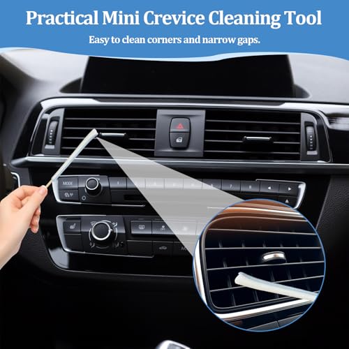 Microfiber Detail Duster Sticks,12 Pcs Mini Dusters for Cleaning,Mini Duster Crevice Cleaning Tool Car,Air Vent Cleaner Fan Cleaning Brush - style: 12 PCS