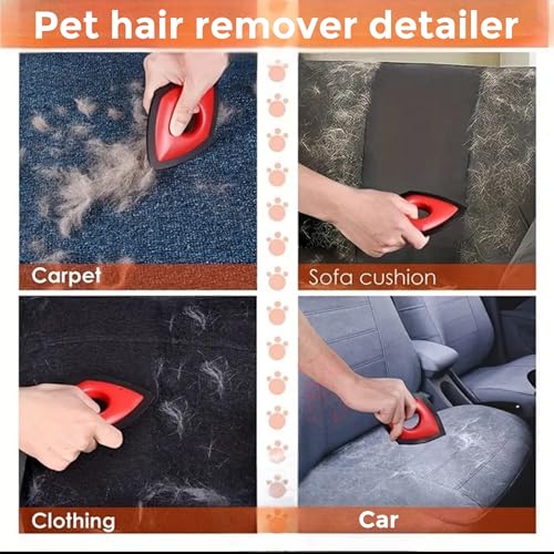 Albab Pet Hair Remover – Reusable Lint Roller – for Couch, Furniture, Clothes, Carpet, Bedding –Cat and Dog Hair –New Self-Cleaning Fur Removal Tool. No Sticky Tape or Adhesive Needed. (Bundle) - color: Bundle