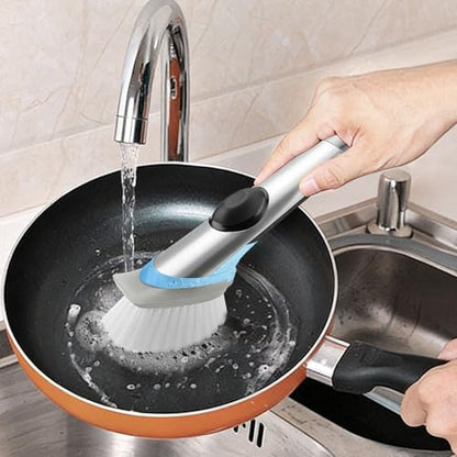 Dish Brush Refills 4 Pack, Grey Replacement BrushHeads Compatible with OXO Dish Brush & OXO DishScrubber - color: Gray