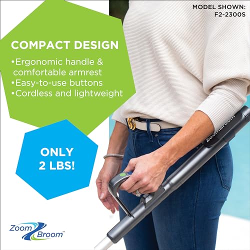 ZoomBroom Lightweight Air Broom with Ergonomic Handle – Powerful, Controlled Airflow for Easy Debris Removal at Home, Patios, Pickleball Courts, RVs, and All Outdoor and Indoor Activities