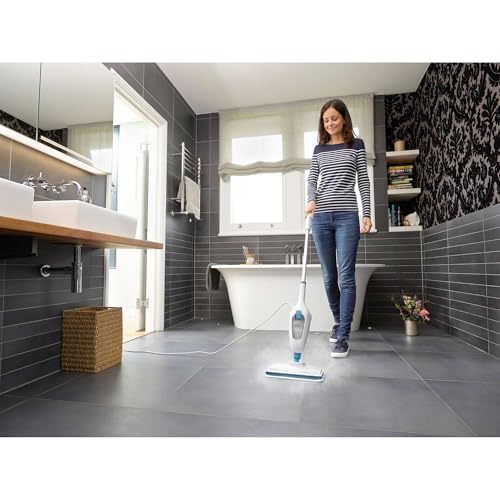 BLACK+DECKER Steam Mop, White (HSM13E1) - color: White