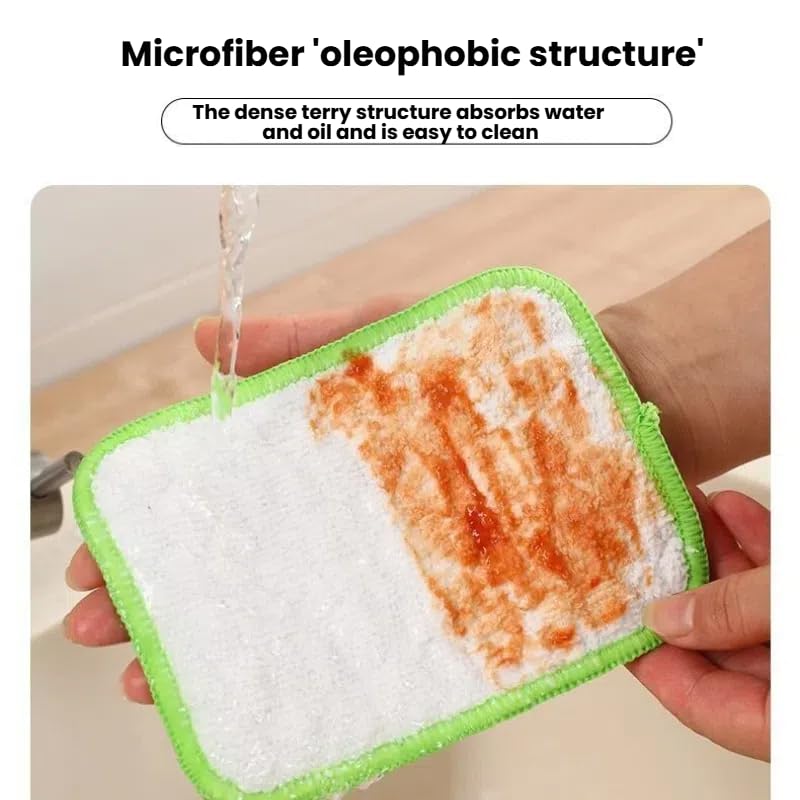 10Pcs Multipurpose Wire Dishwashing Rags for Wet and Dry, Double Layer Wire Cleaning Cloths for Sinks Pots Pans, Thick Non Scratch Dishcloth Scrubbing Pads Kitchen Supplies, Towel Cleaning