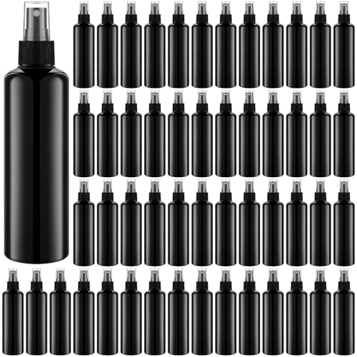 Eccliy 32 Pcs 8 oz Spray Bottles Fine Mist Plastic Spray Bottles Clear Empty Sprayer Hairs Refillable Travel Sprayer with Pump Cap for Cleaning Oils Travel Perfumes(Black,Colored) - color: Black, style: Clored