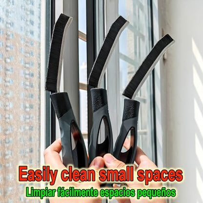 Crevice Cleaning Brush for Deep Cleaning Bathroom Tile, Kitchen Sink and Window Tracks, Multi-Purpose Hard Bristle Cleaning Brush for Household Use, Cleaning Brushes Small Spaces, Gap Cleaning Tool