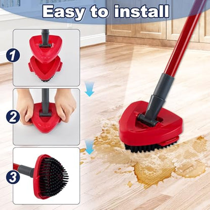 Scrubber Mop Head for Ocedar, Upgrade Scrub Brush for Ocedar, Spin Mop Scrub Brush Head for O Cedar RinseClean 2-Tank, More Bristles Scrub Brush Attachment for Bathroom - size: 1 Pack Scrubber Mop Head-2Tank