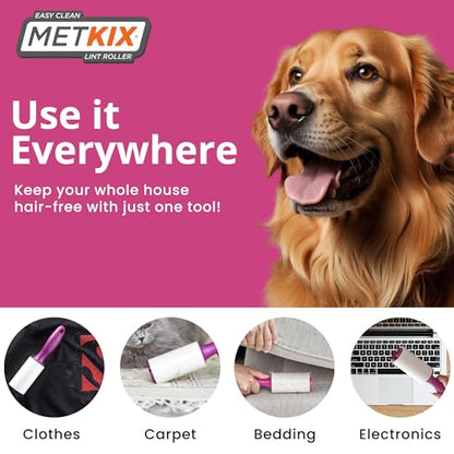 Refill for Metkix Lint Rollers 8 Pack (Total 800 Sheets) - size: 8 Refills (Total 800 Sheets)