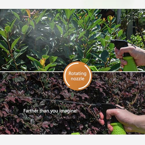 Adjustable Pressure Bottle with Nozzle Heavy Duty Construction & Compact Size for Garden Garden Sprayed Bottle - color: Brown