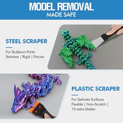 48PCS 3D Printer Tools, 3D Printer Tool Kit for 3D Printing Removing, Cleaning & Finishing, Includes Deburring Tool, Nozzle Cleaner, Scraper, Files, Wire Cutter, Craft Knife, Wrench & Tweezers - style: 48-Piece Kit