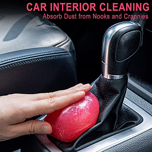 TICARVE 2Pack Cleaning Gel Car Putty Slime for Detailing Putty Detail Tools Car Interior Cleaner Automotive Cleaning Kits Keyboard Cleaner Blue Rose (320g/11.2oz) - color: Blue+Rose Red