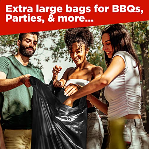 Toughbag 40-45 Gallon Trash Bags Heavy Duty (100 Count) - 39, 40, 42, 44 Gallon Trash Bags for Contractors, Commercial, Home, Kitchen - Made in USA - size: 100 Count (Pack of 1)