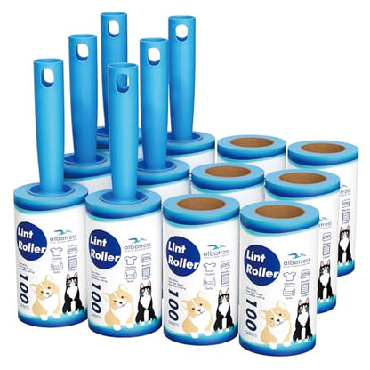 Lint Rollers for Pet Hair Extra Sticky, 1200 Sheets Mega Value Set Lint Rollers for Pet Hair Removal, Dog and Cat Lint Remover for Clothes, Furniture, Carpet - size: 1200 Sheets