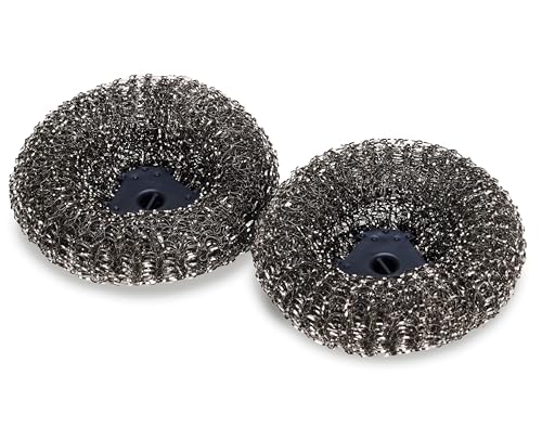 Joseph Joseph SinkTech Stainless Steel Scourer for Stubborn Stains, Replacement Heads - Pack of 2 - style: Replacement Scourers