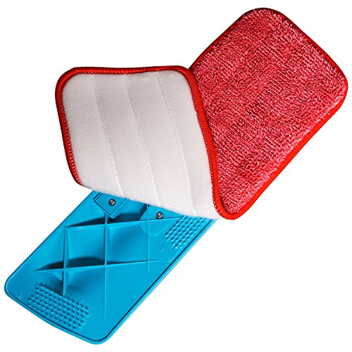 Shappy 3 Pack Reusable Microfiber Mop Pads Spray Mop Replacement Heads Cleaning Pad for Wet Dry Reveal Mops Pads for Floor Cleaning 16.5 x 5.5 Inch