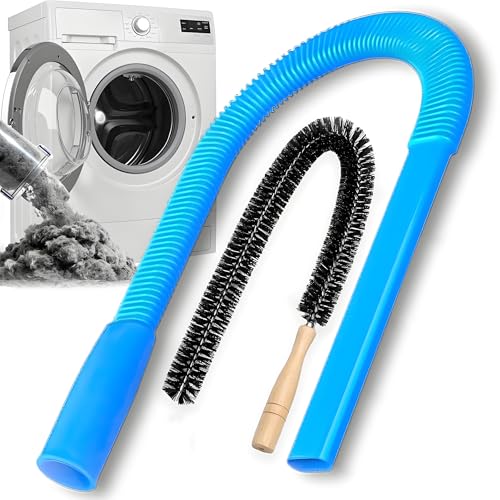 Universal Dryer Vent Cleaner Kit Compatible with All Vacuum Cleaner Include Vacuum Hose Attachment Accessories Brush Lint Brush,Dryer Vent Vacuum Hose