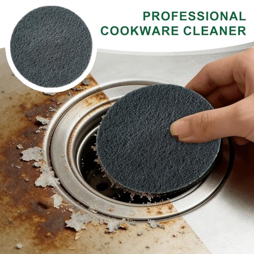 Steeli Sponge Sponge for Stainless Steel Cookware, Scratch-Free Kitchen Cleaning Pad, Removes Burnt-On Stains, Reusable & Durable Non-Abrasive Steel Scrubber (3)