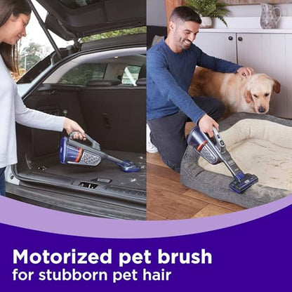 BLACK+DECKER dustbuster furbuster Pet Hair Vacuum with Motorized Pet Hair Brush, Handheld Vacuum Cordless for Home and Car, Rechargeable, Portable, Powerful Suction, AdvancedClean (HHVK515JP07)