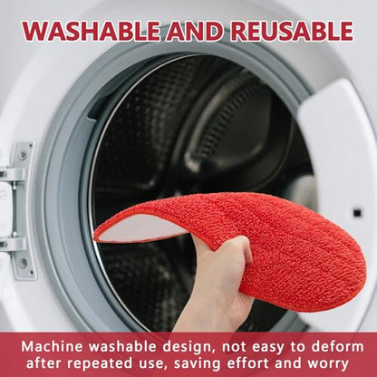 2 Pack Microfiber Reusable Mop Replacement Mop Refill Mop Pads Suitable for OXO Good Grips Spray Mop, Wet/Dry Mop Replacement Pads for Hard Floor Cleaning (Mop Not Included)