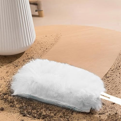 10PCS Duster Refill,Heavy Duty Static Dust Removal Brush Disposable Dusters for Cleaning Furniture Blinds,Cleaning Brush Tools,White - color: White