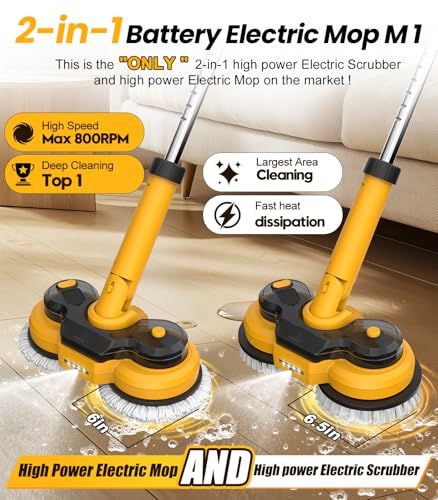 Qimedo Electric Mop M1 Pads,Replacement Pad for Electric Spin Mop,Cordless Electric Mop Replacement Pad for qimedo,VMAI,eous,iDOO,OGORI,KACTOR,latumab,Bissell