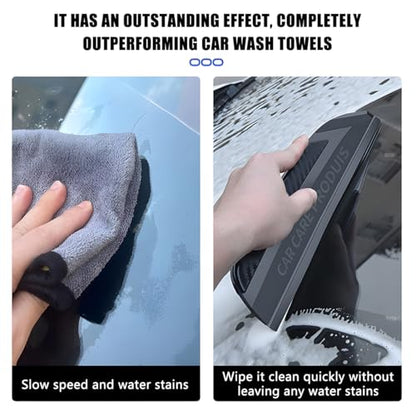 Car Window Squeegee, Silicone Vehicle Glass Water Cleaning Wiper Blade for Drying, Professional Automotive Mirror Scraper Cleaner Accessories, Universal for SUV, Sedan, Truck