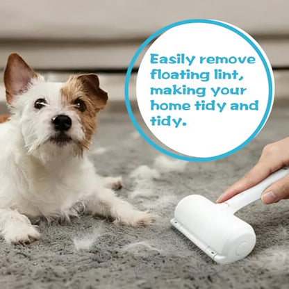Roller Pet Hair Removal Tool, Portable Detachable Handle Reusable Lint Roller, Cat and Dog Hair Remover for Car, Furniture, Carpet