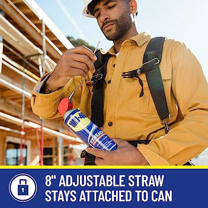 WD-40 Original Formula, Multi-Use Product, EZ-Reach Flexible Straw, 14.4 OZ [Twin-Pack] - style: Flexible Straw