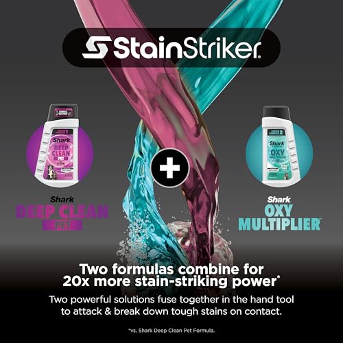 Shark StainStriker HairPro Portable Carpet, Upholstery and Area Rug Cleaner with Pet Mess and Hair Tools, Self Cleaning, Perfect for Car Interiors, 4 and Solution, Copper, PX251 - style: StainStriker w/ HairPro + 4 Tools