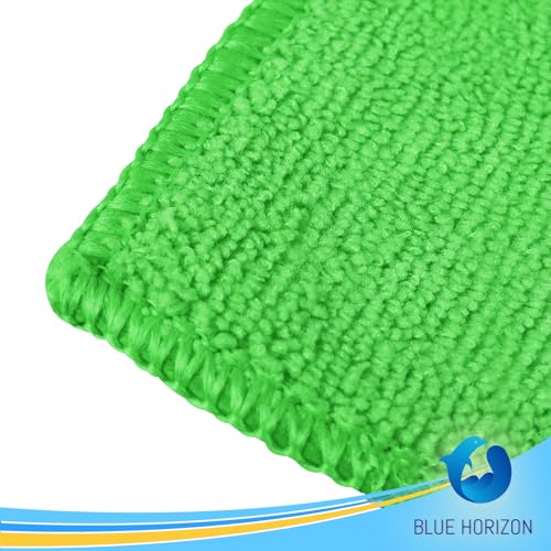 Cleaning Towel Washcloths, 12' x 12" All-Purpose Microfiber Rags - Ultra Soft Wash Cloths Reusable Shop Towels for Kitchen Bath Car Window Household Home and Commercial (Green, 12"X12" 24-Pack) - color: Green