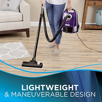 Bissell Zing Lightweight, Bagged Canister Vacuum, Purple, 2154A - style: Zing Canister Purple