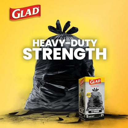 Glad Trash Bags, Strong Quick-Tie Large Garbage Bags - 30 Gallon - 21 Count (Package May Vary) - size: 21 Count (Pack of 1)