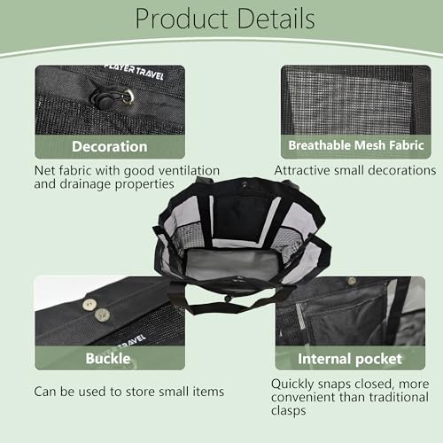 Large Mesh Shower Caddy Portable Tote,Quick Drying Bag for Travel,University Dorm,Camping,Beach,Gym,Swimming Pool,RV